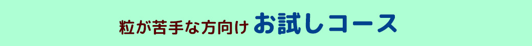 お試しコース