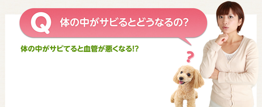体の中がサビるとどうなるの？体の中がサビてると血管が悪くなる！？